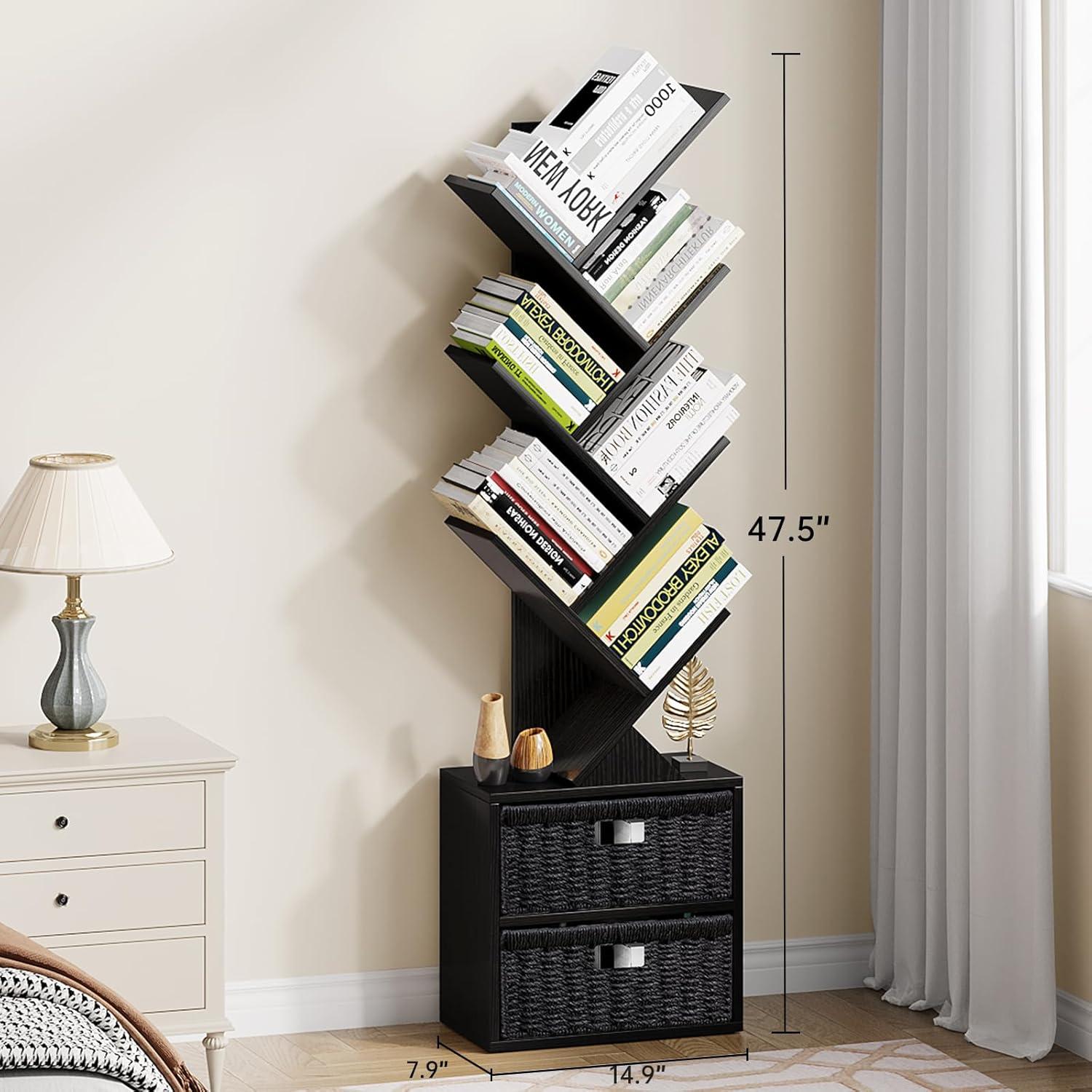 How We Organized Our space with Vagusicc's ⁢tree Bookshelf