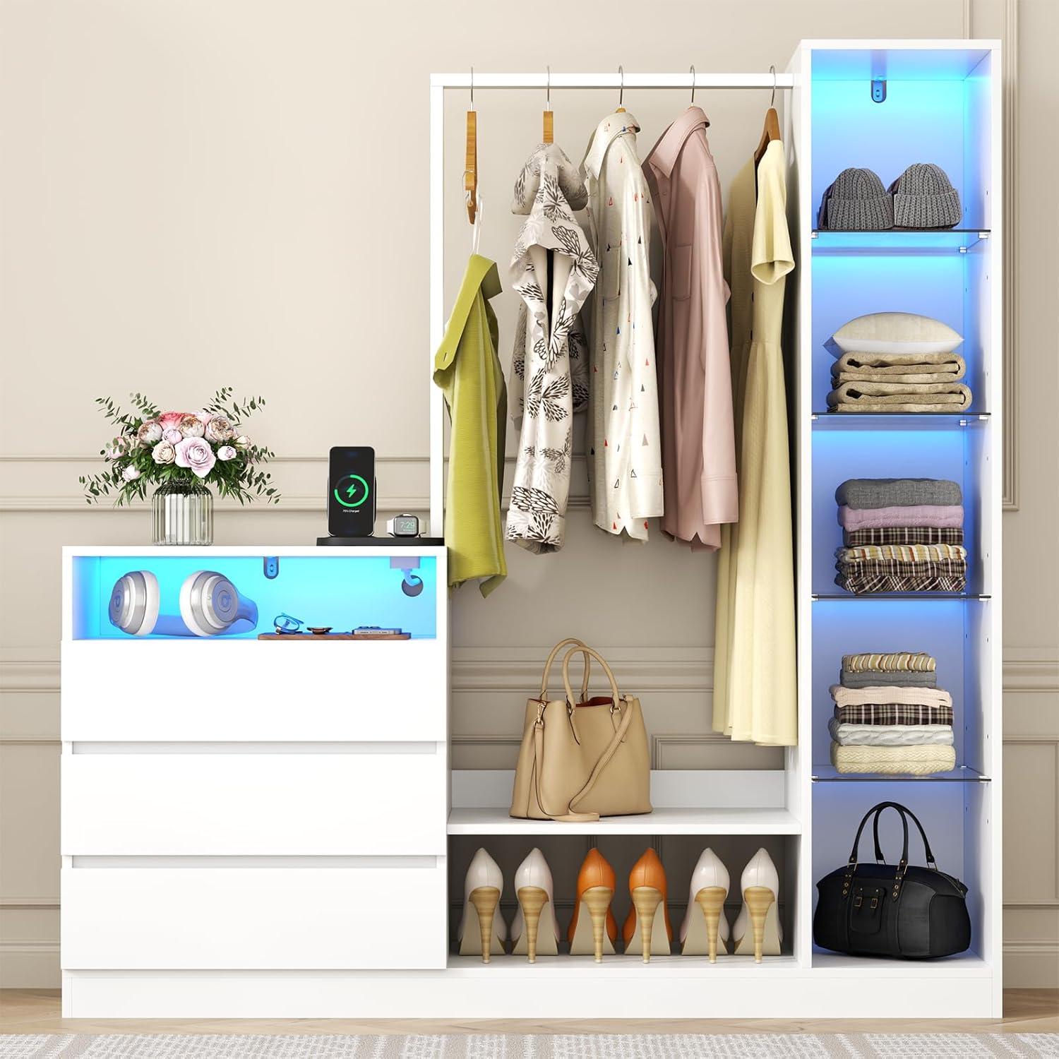 Our Honest Take on the Armoire Wardrobe with LED & Charging‌ Hub