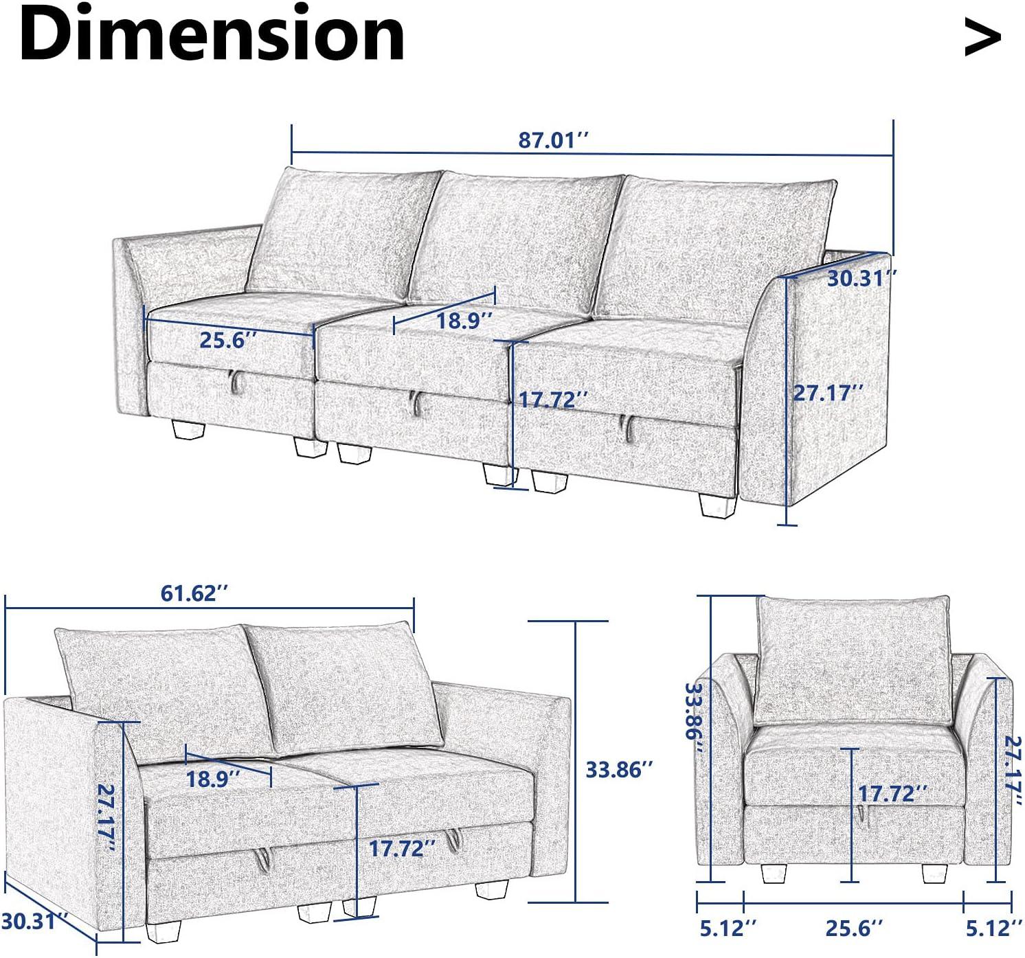 Our take on the HONBAY 3-Piece Modular Sofa: Comfort‌ & Flexibility Reviewed