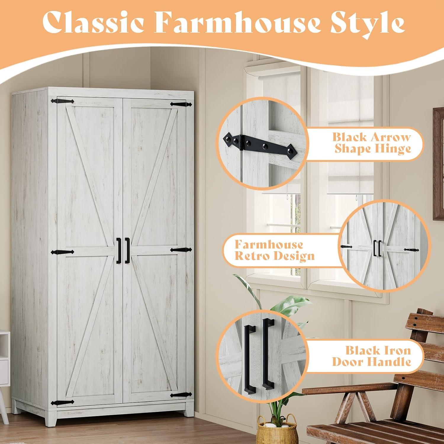Our Honest Take on the AMERLIFE Farmhouse Armoire: ⁤Stylish & Sturdy