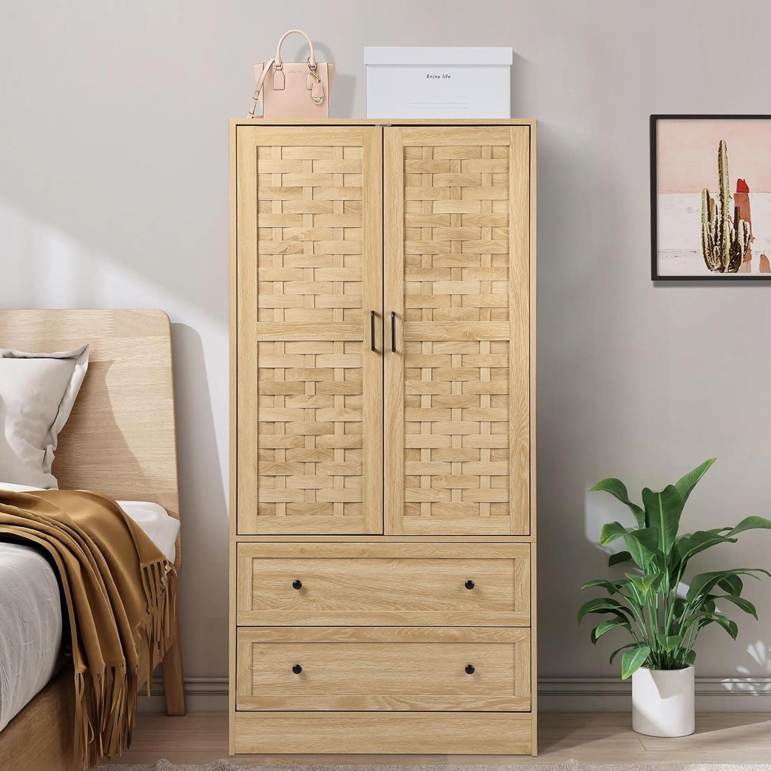 Our Honest Take:‍ LEVNARY armoire‍ Wardrobe's Style & Storage