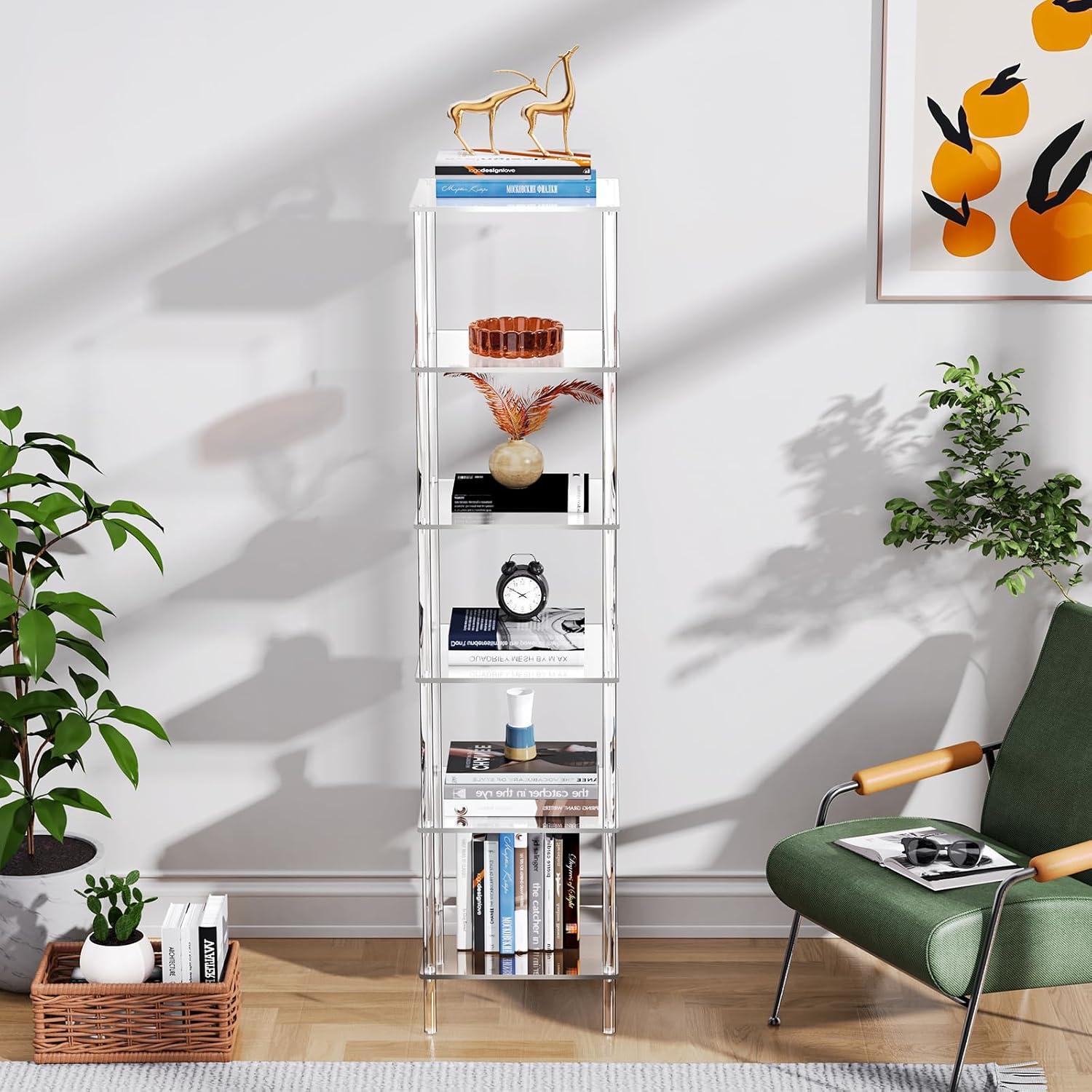 Our Take on ‍the Clear Acrylic‍ Corner Bookshelf: Stylish⁣ & Space-Savvy