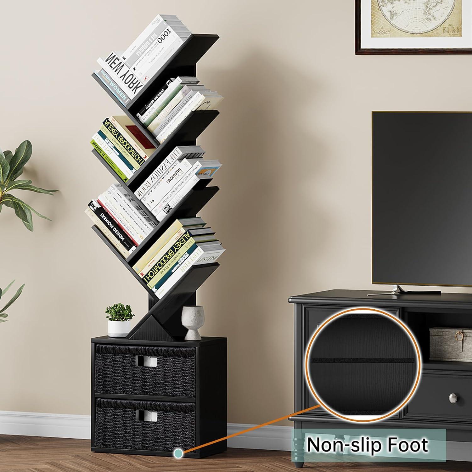 How We‍ Organized Our Space with Vagusicc's Tree Bookshelf