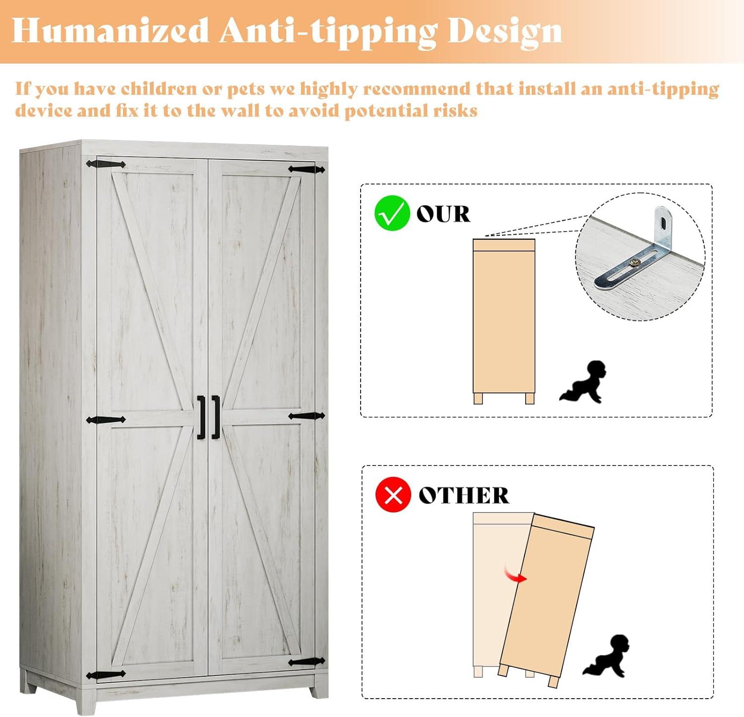 Our Honest⁤ Take on the AMERLIFE Farmhouse Armoire: Stylish &⁣ Sturdy