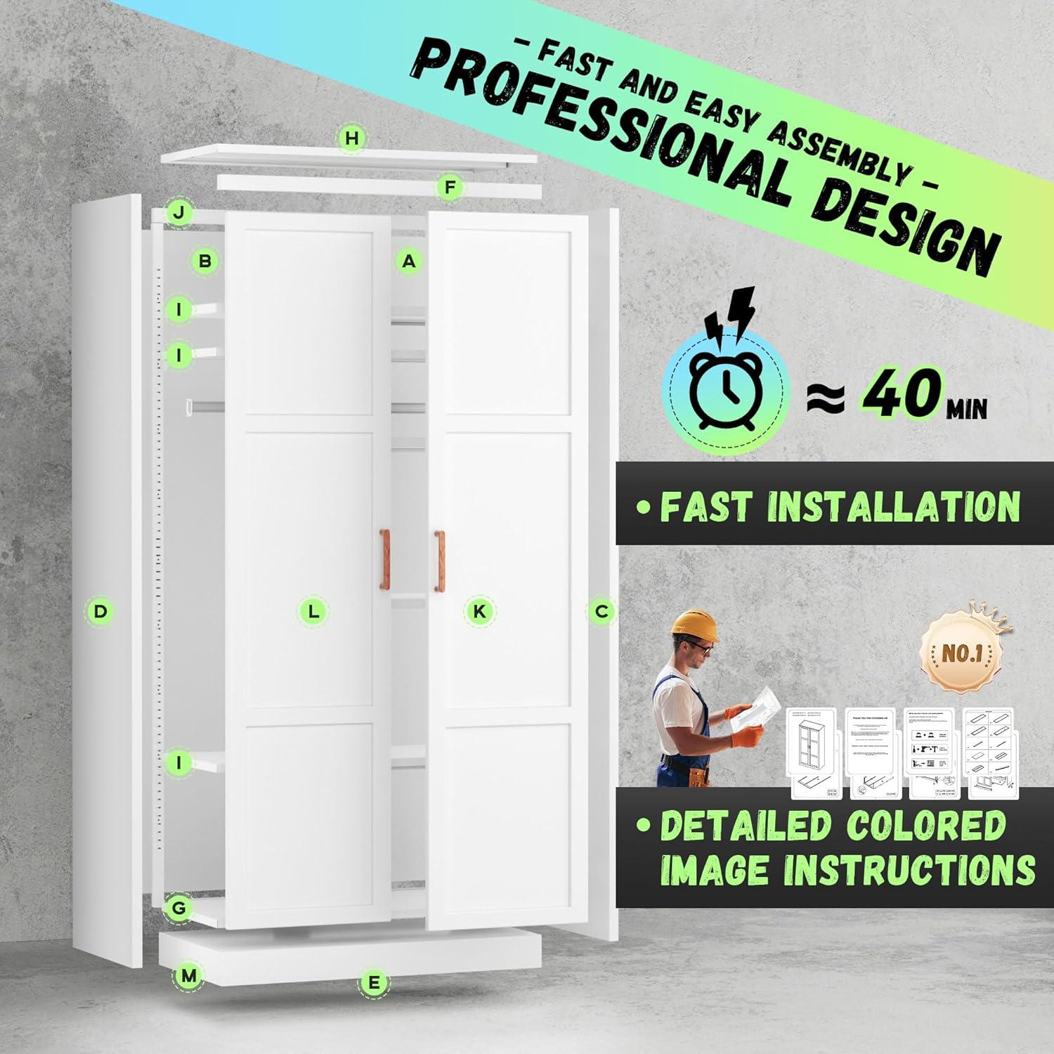 Our Honest Take on Bonusall's Heavy-Duty Metal​ Wardrobe Cabinet