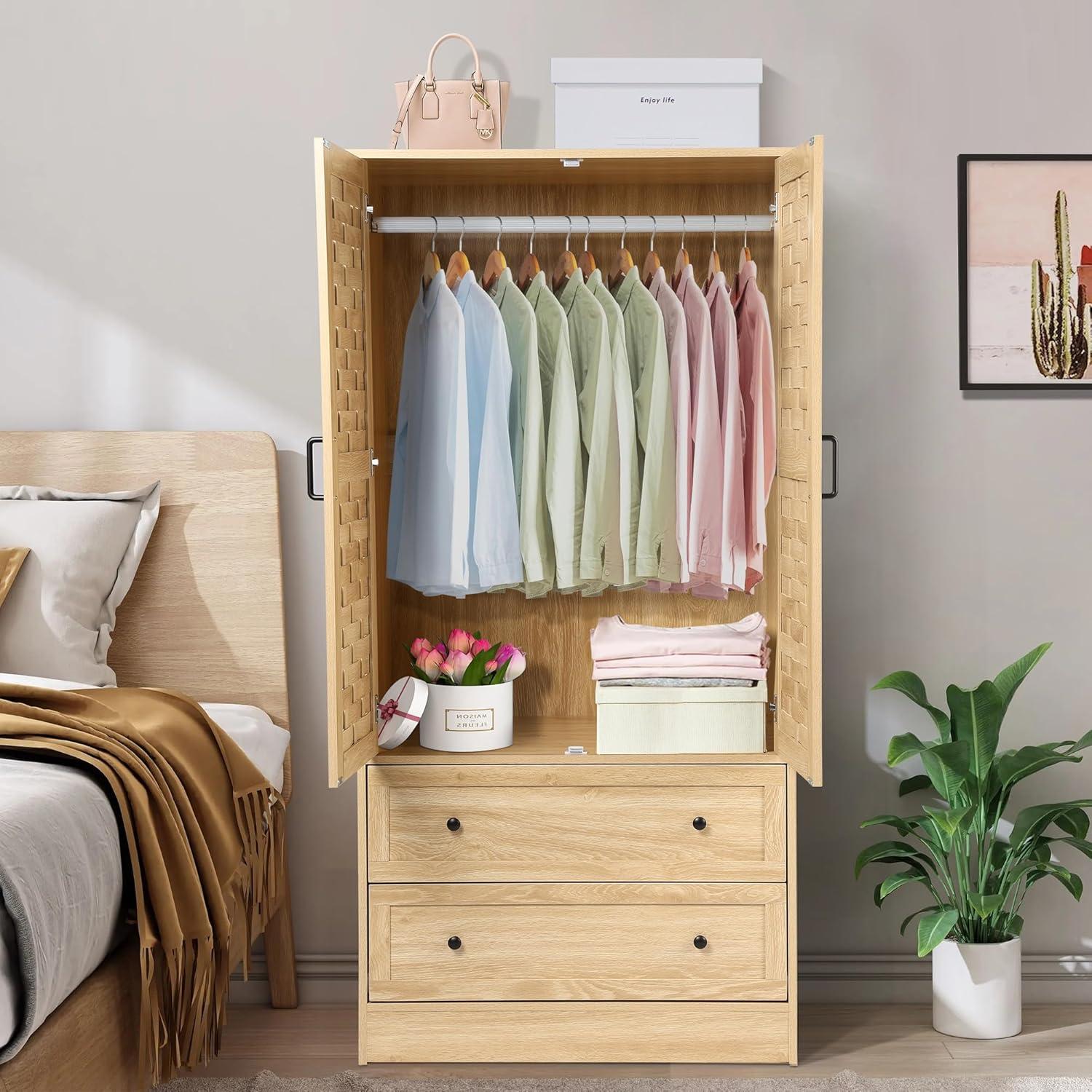 Our Honest Take: LEVNARY Armoire Wardrobe's Style & Storage