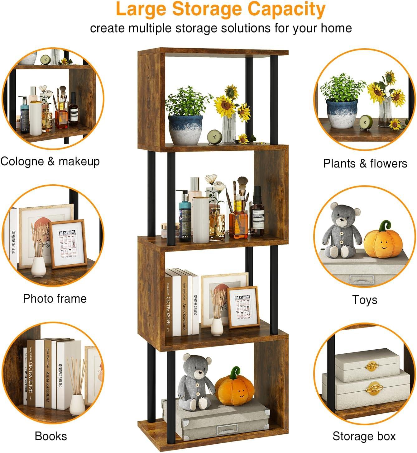 Our ‌Take on the ⁣IBUYKE 5-Tier S-Shaped Bookshelf: stylish​ & Sturdy