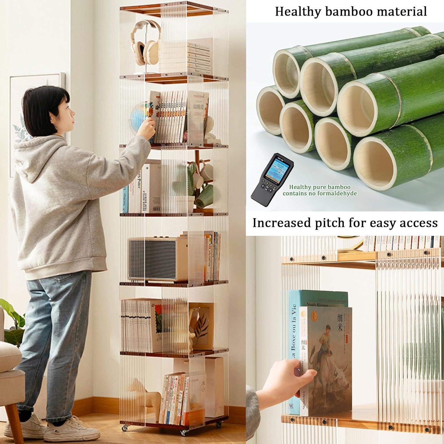 How‌ We Maximized Space with YVYKFZD's 360°⁤ Rotating Bookshelf