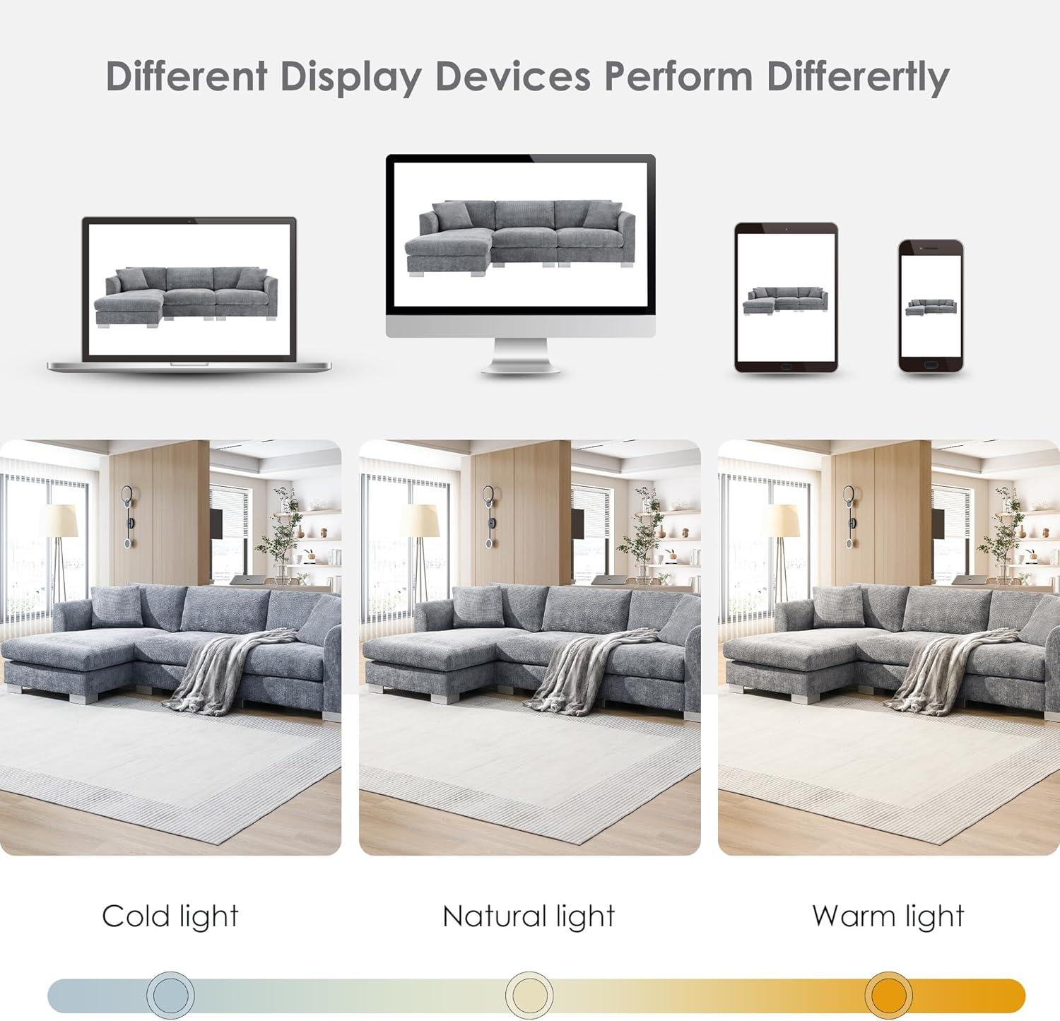 Our Take on the Modern Cloud ‍L-Shaped Chenille ​Sofa: Stylish & Cozy