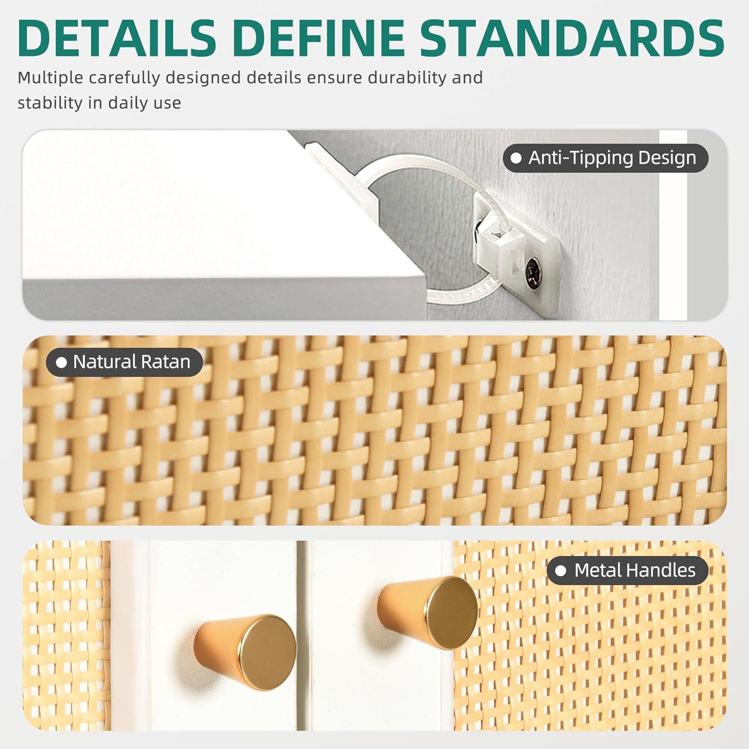 Why We Love the YITAHOME Rattan Wardrobe: Stylish ⁤& Spacious