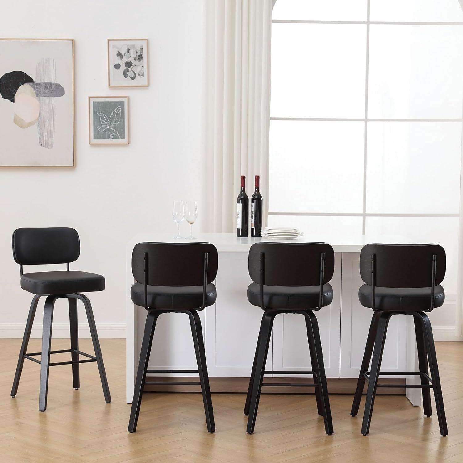 Our Honest Take: Stylish & Sturdy Swivel Bar Stools Set of 4