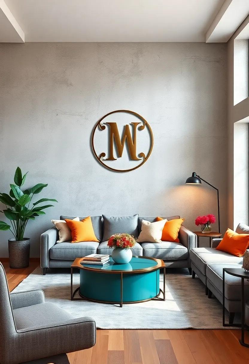 Custom Monogram Art: Personalize your space with metal monogram designs that blend classic and modern styles