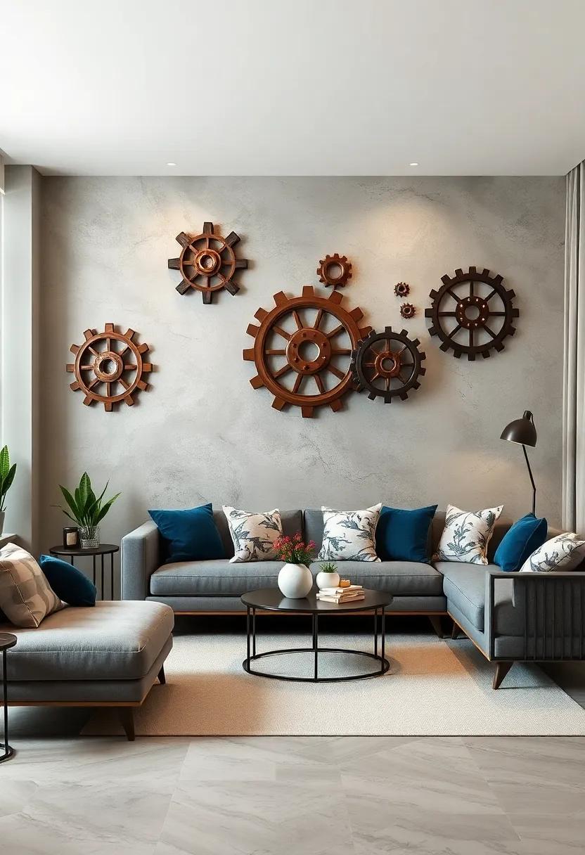 Kinetic Metal Sculptures: Pieces that move gently with air currents introduce interactive art into your space