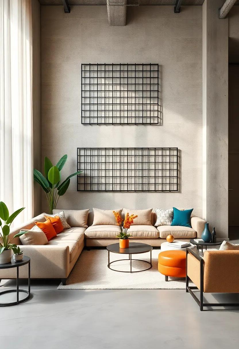 Industrial Grids: Raw, industrial-style grids offer an edgy, urban aesthetic perfect for loft-style apartments