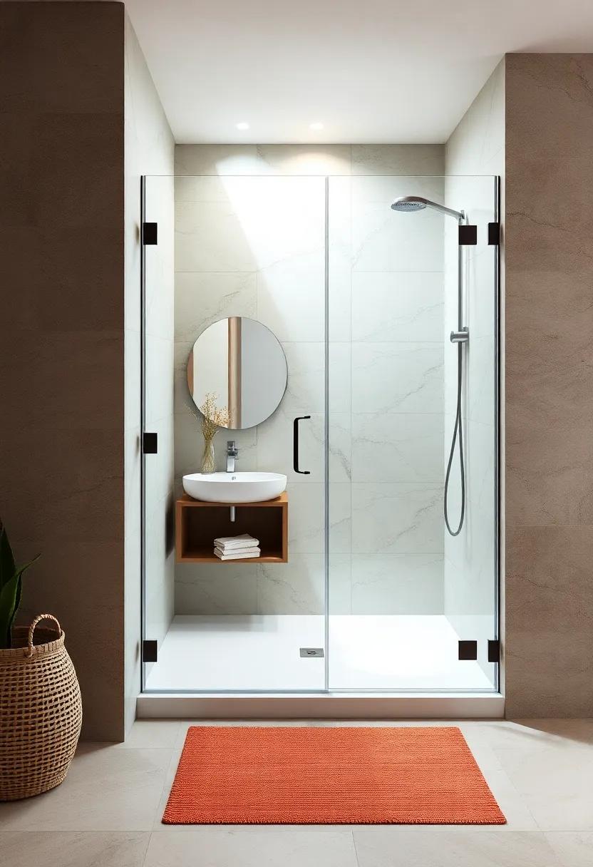 Bi-Fold‍ Glass‍ Door - ‌Space-saving and ​stylish, this option is ‌perfect for compact⁢ showers without compromising on elegance