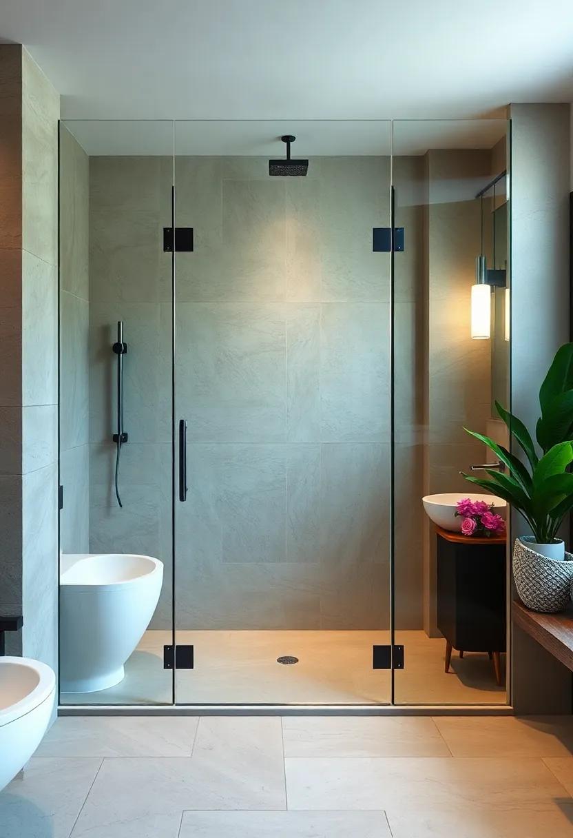 Clear​ glass Door ‌with Minimalist Handles -⁤ Simple yet effective, minimalist ⁤hardware complements⁤ the glass ⁢for a streamlined aesthetic