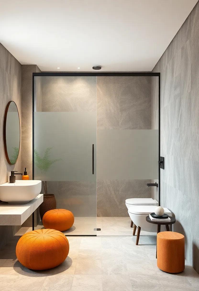 Frosted ⁢Glass⁢ Sliding Door - ​Privacy⁤ meets modern elegance with frosted panels that softly ‍diffuse light while maintaining a​ chic⁤ look