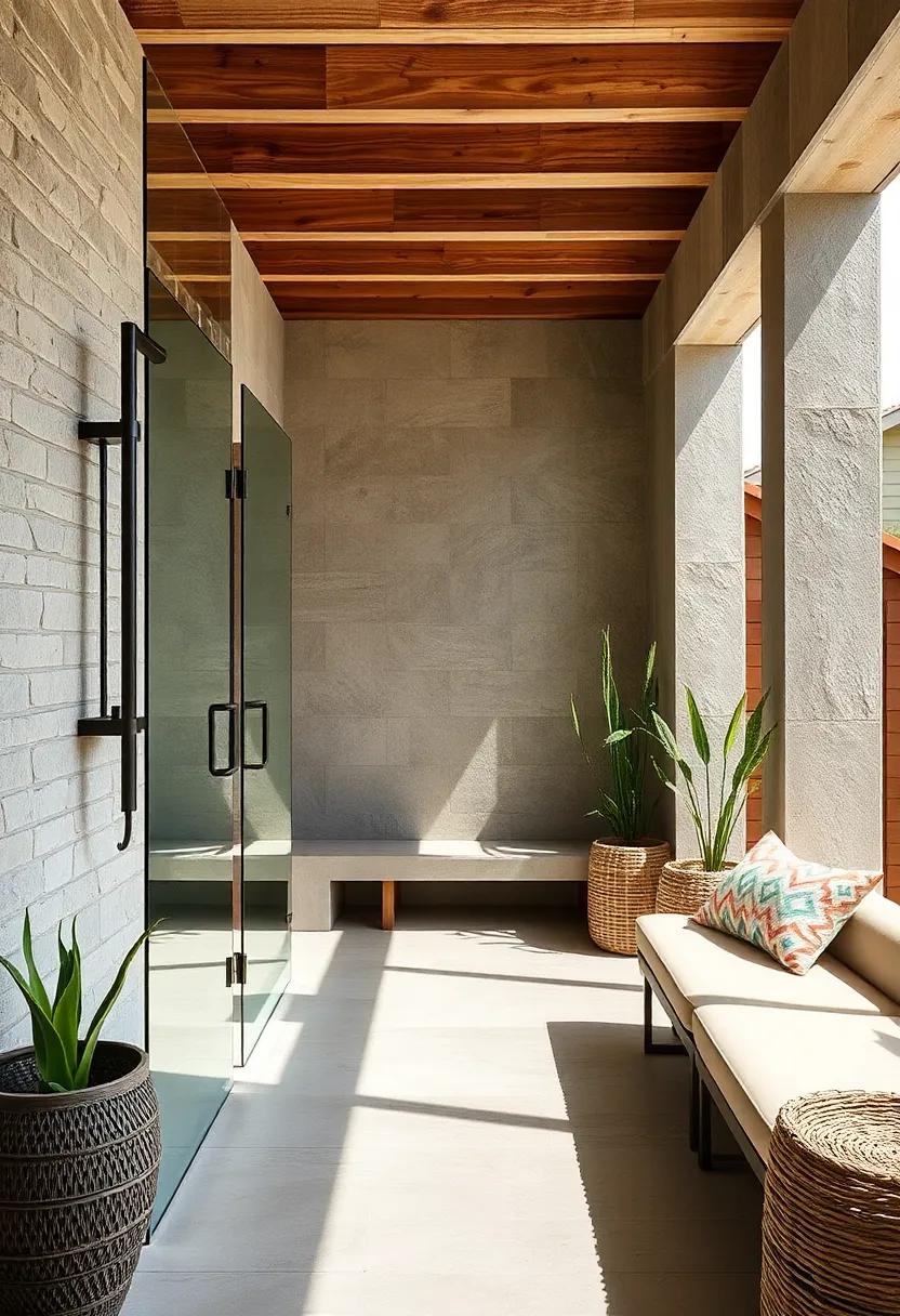 Boardwalk Breeze: Reclaimed wooden slats ⁢mimic the feel of a beach boardwalk, ⁢creating a breezy, inviting shower ​area