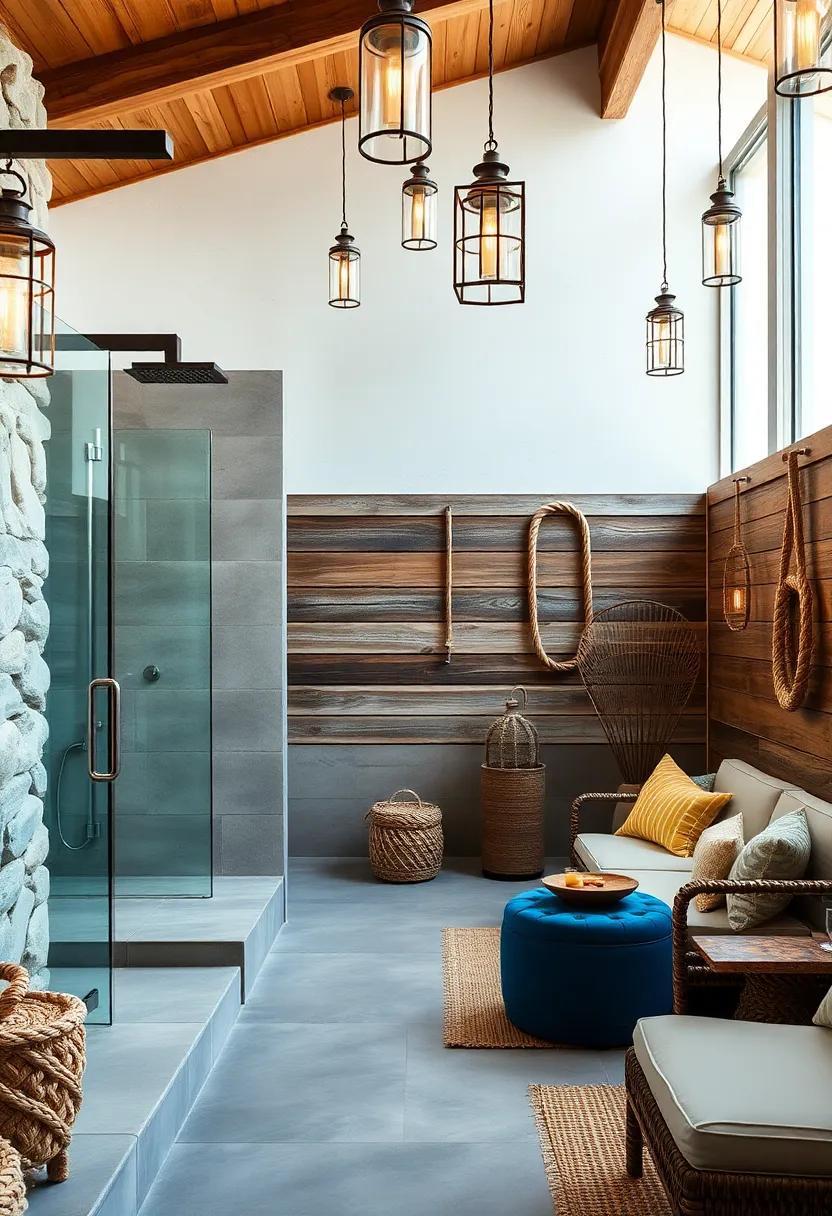 Harbor Hideaway: ⁤Nautical ropes,hanging lanterns,and​ weathered⁤ wood cladding‌ offer a cozy ​harbor-inspired retreat