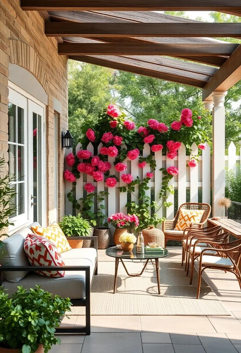 Classic White Picket Fence with‍ Climbing Roses