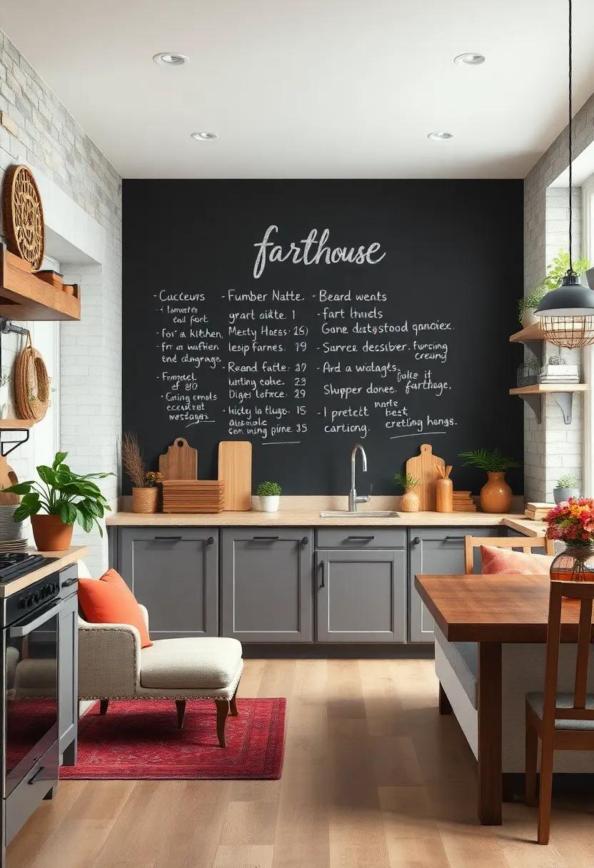 Chalkboard Wall ‍for Recipe⁣ Notes⁢ and ⁣Daily ​Messages
