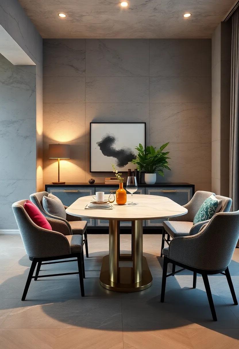The LuxeFold Marble-Top Table ‌offers‌ a⁣ blend of elegance and compact ‍efficiency for sophisticated small spaces