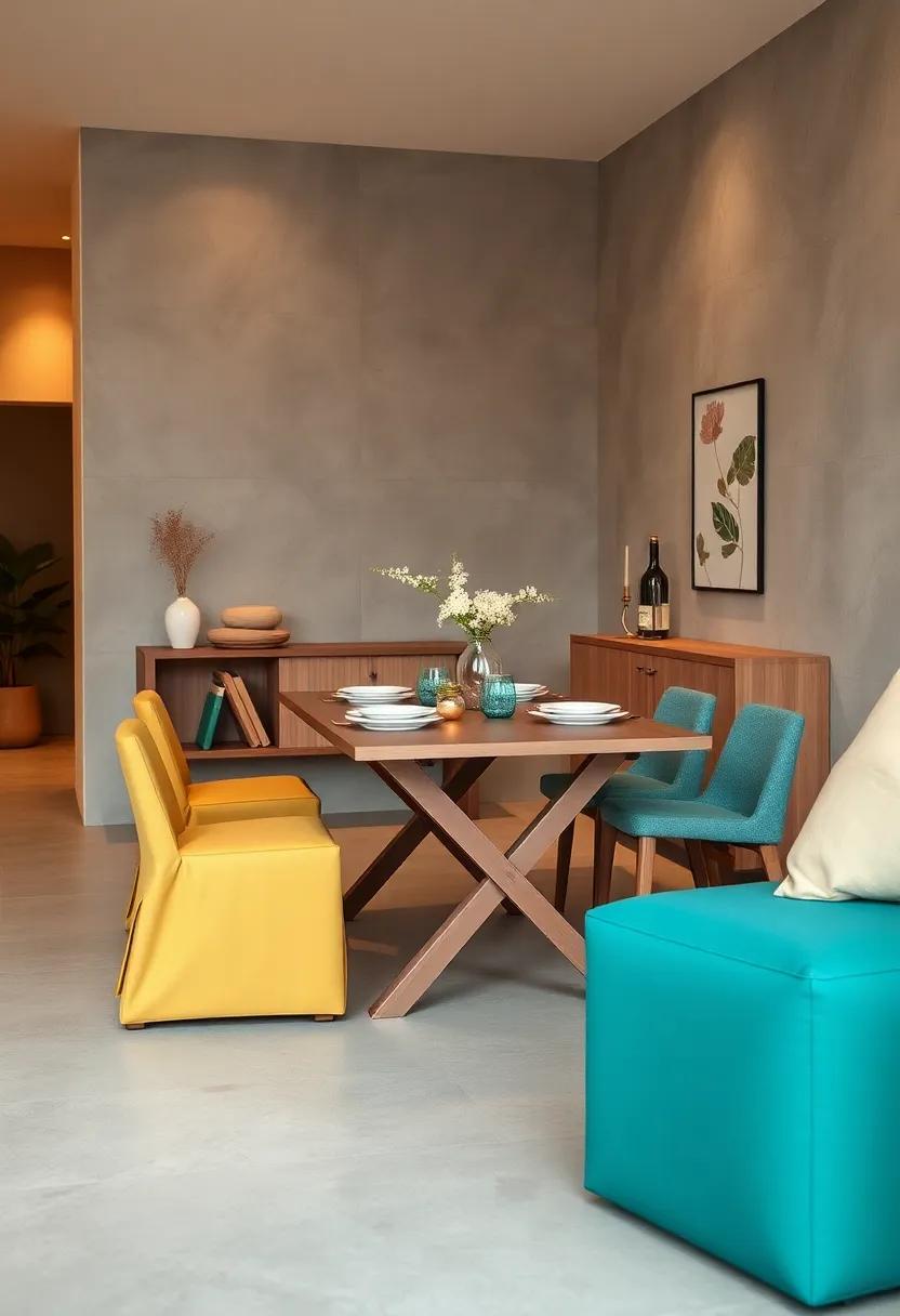 The Harmony Fold-Up Table offers a calm aesthetic with soft colors and smooth ​folding action