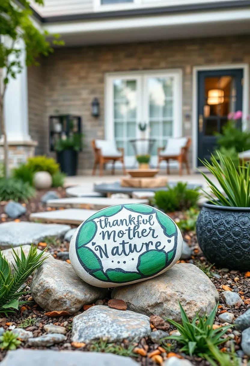 A cheerful‌ rock featuring a smiling earth and ​the statement ⁣