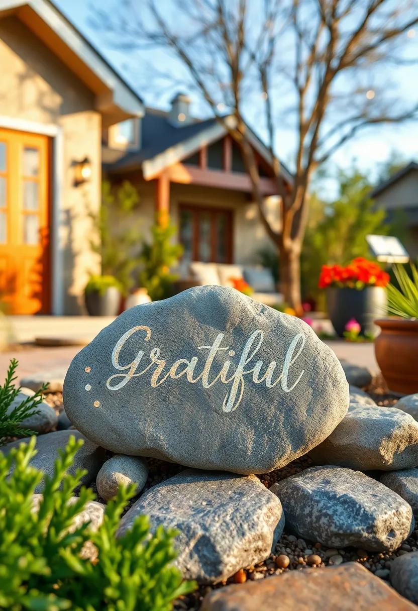 A⁤ smooth ​river stone adorned with⁣ the​ word 