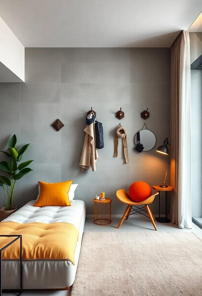 Triangle Shelving Units: Utilize custom-built‍ triangular​ shelves ​for both ⁣storage and⁤ artistic display,⁣ combining form and function