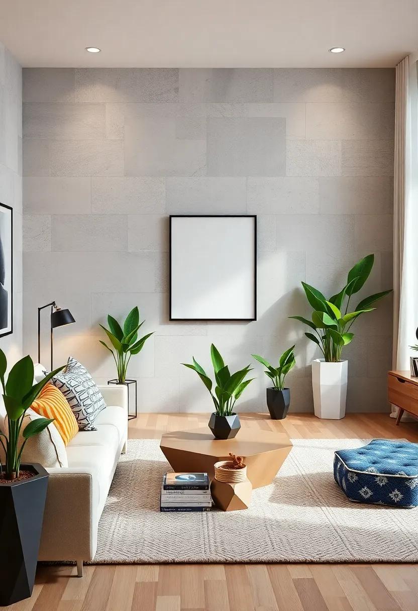 Geometric ‌Plant Holders: Display greenery in polygonal or faceted pots to introduce nature wrapped ‍in modern ‌design