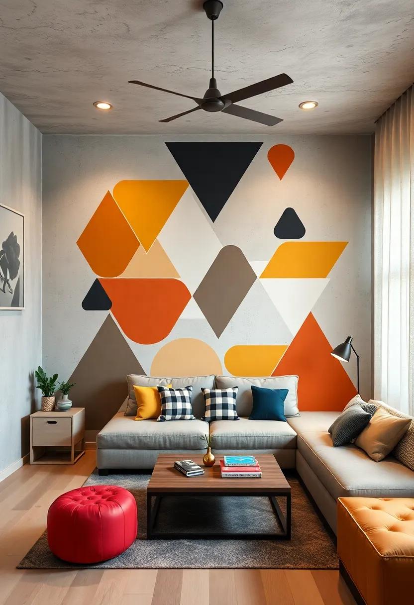 Geometric Wall ⁣Decals: Easily update walls with removable shapes and patterns⁢ that bring​ dimension without permanent commitment