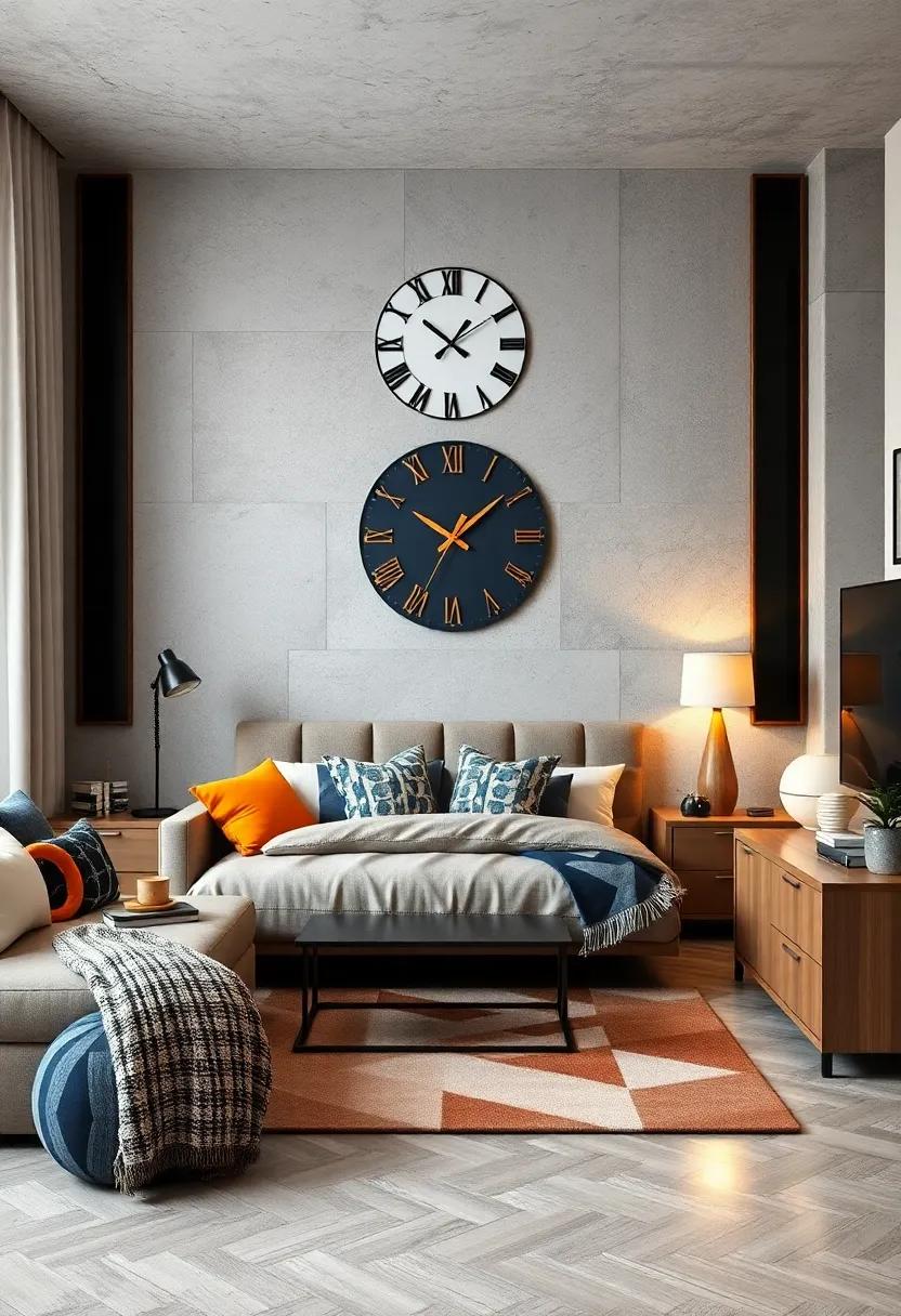 Multi-faceted Clocks: ⁢Choose clocks shaped like ⁤polygons or ⁢with segmented faces‌ for a sharp, timekeeping ‍centerpiece