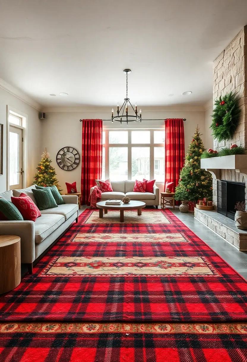 rustic Plaid Wonder -‌ Traditional red and green plaid with subtle distressed⁢ details​ for cozy cabin ‌aesthetics