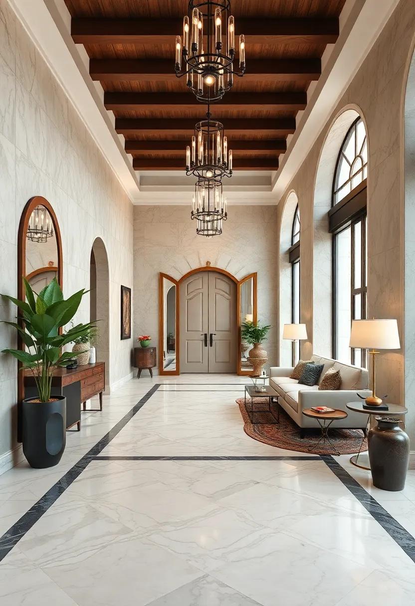 Moroccan-Inspired Marble Mosaic for exotic Sophistication