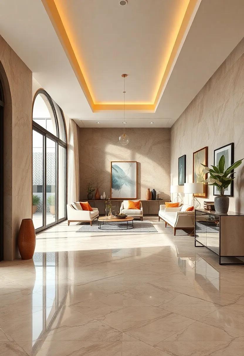 Warm Beige Marble with Natural Earth Tones⁤ for Inviting Warmth