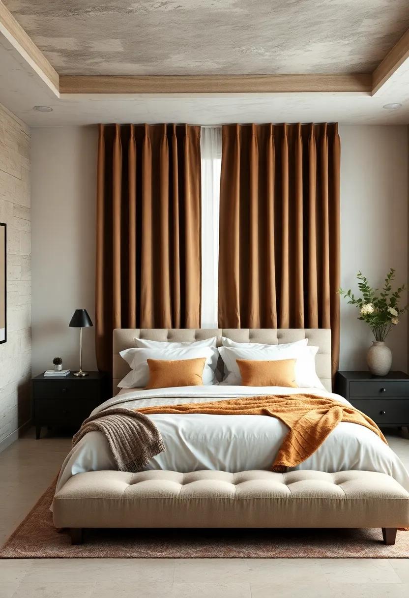 Bold Blackout Curtains ‍in Rich Neutrals
