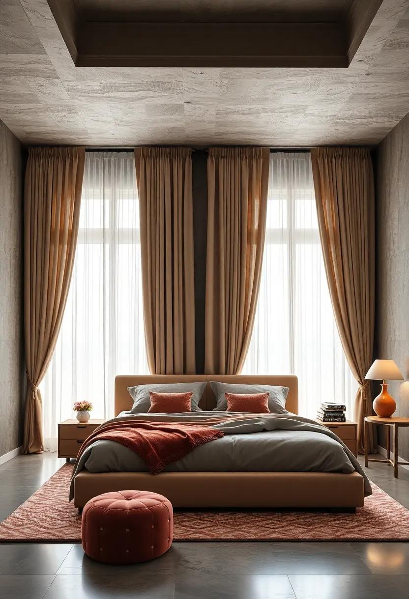 Double Rod ⁤Setup ‌Featuring Sheer Inner and Velvet​ Outer Curtains