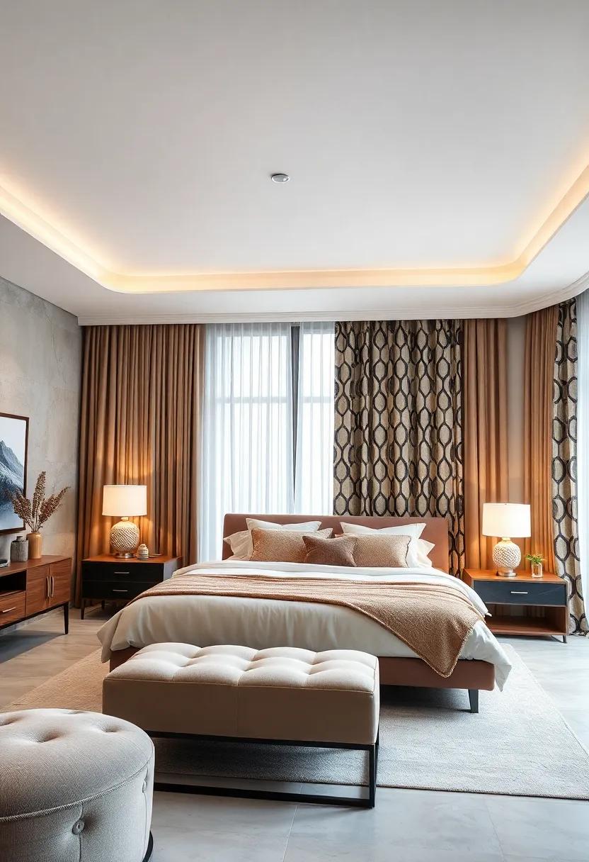 Geometric Print Curtains for a Modern twist