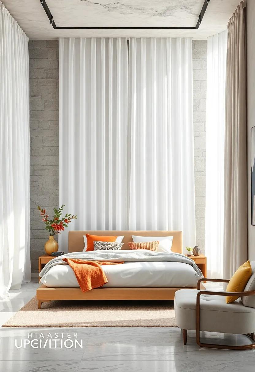 Sheer white Linen Curtains for Airy Ambiance