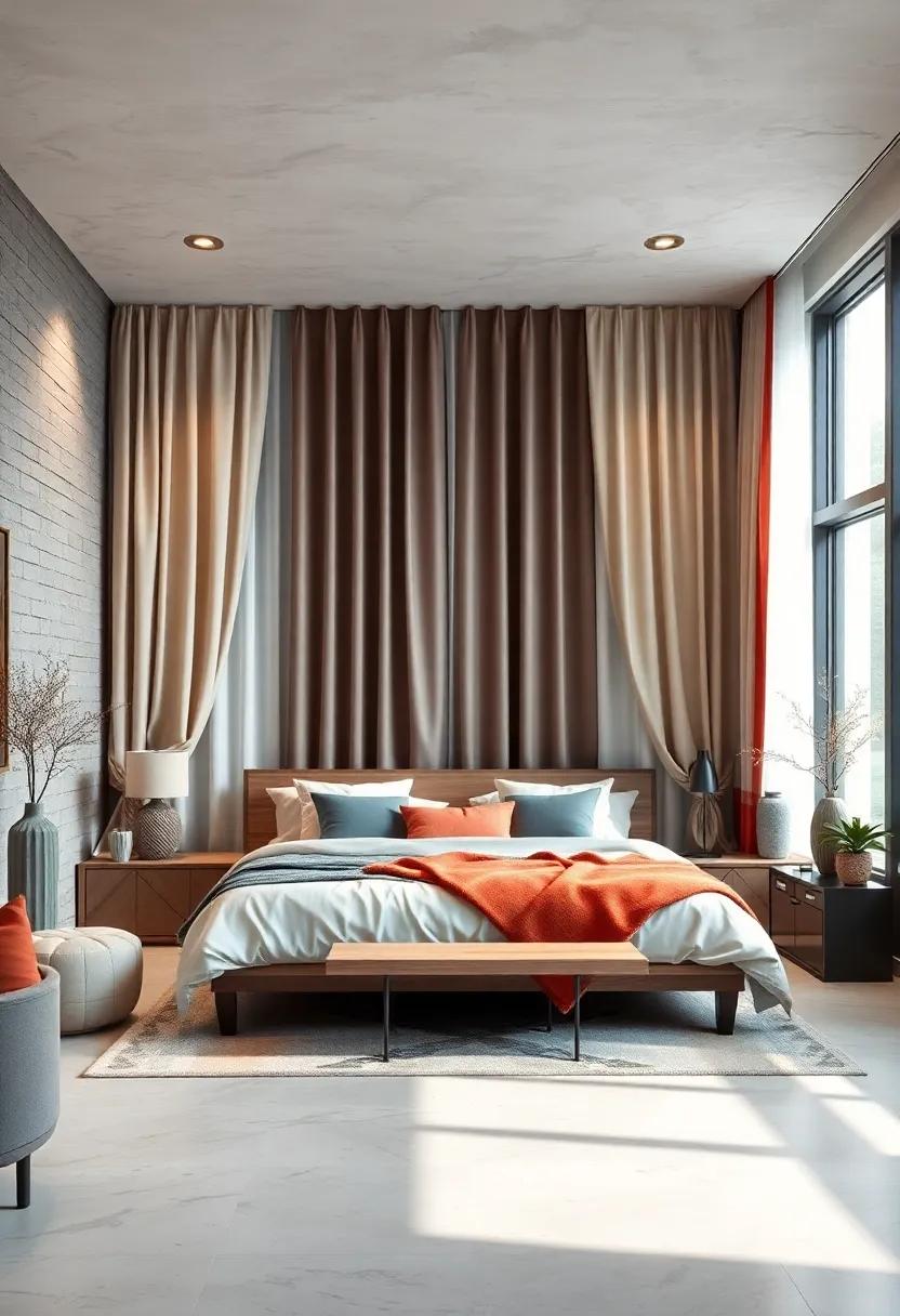 Two-Tone Curtains ⁣with Contrasting ⁢Borders