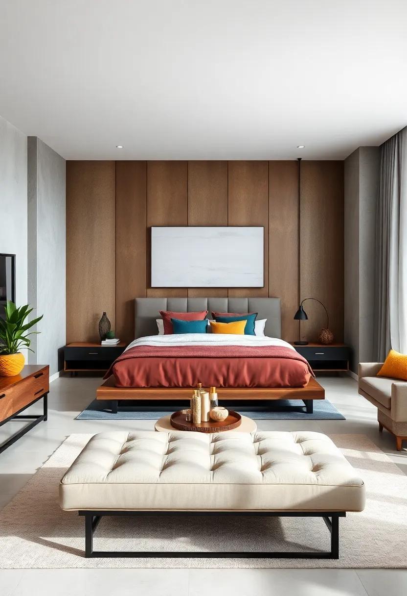 Minimalist Bench Foot of the Bed for⁢ Extra Seating