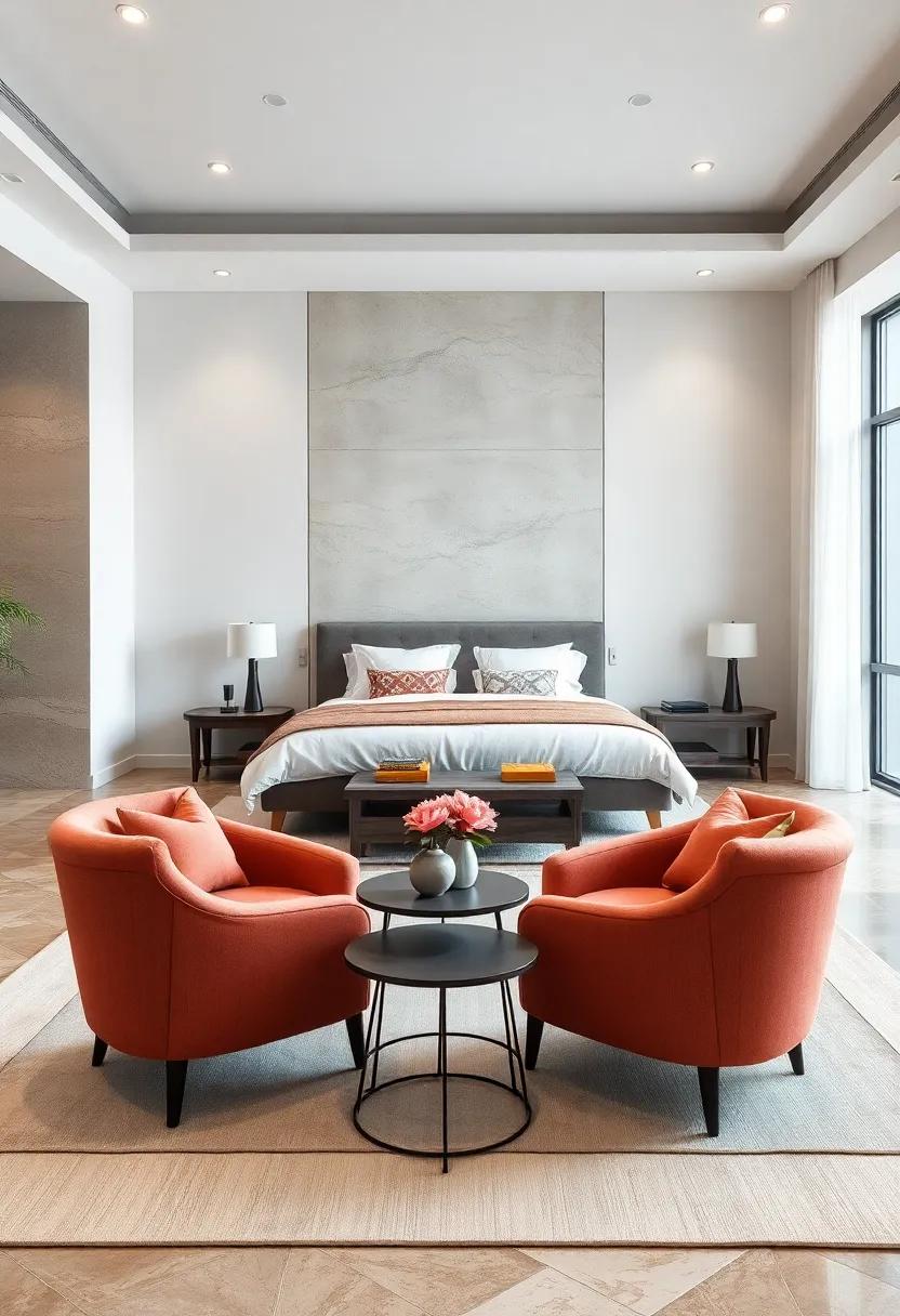 Pair of Matching Accent Chairs with a Shared​ Coffee Table