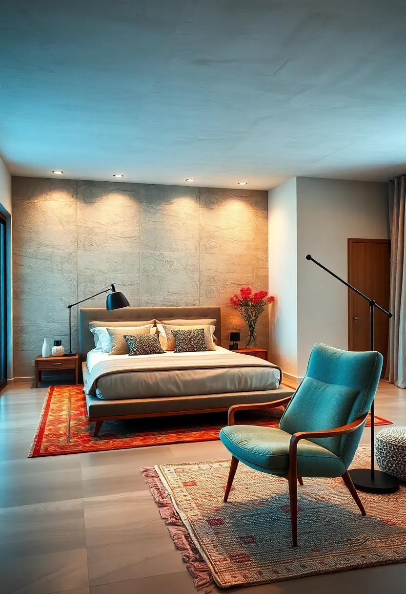 Reading Chair with Adjustable‍ Floor Lamp Nearby