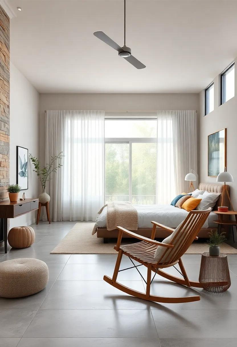 Scandinavian-Inspired Wooden Rocking Chair