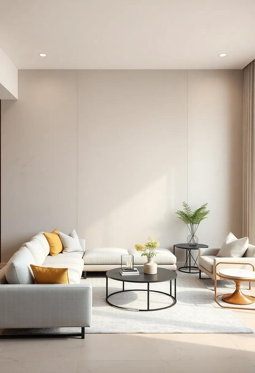 Soft Neutral ⁣shades: Embrace tranquility by⁣ painting⁤ your ‍accent wall⁢ in ⁣gentle beige or ⁢warm⁢ taupe ‍tones to ‌create a calming backdrop for your living space