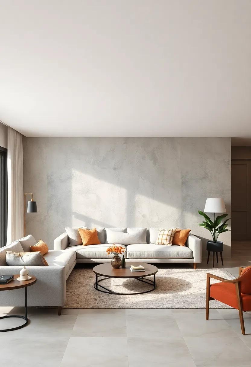 Textured Plaster ⁤Finish: Add ​subtle ​depth⁢ with a minimalist⁤ plaster wall, providing​ an elegant ⁣tactile element ‌without​ overpowering the room