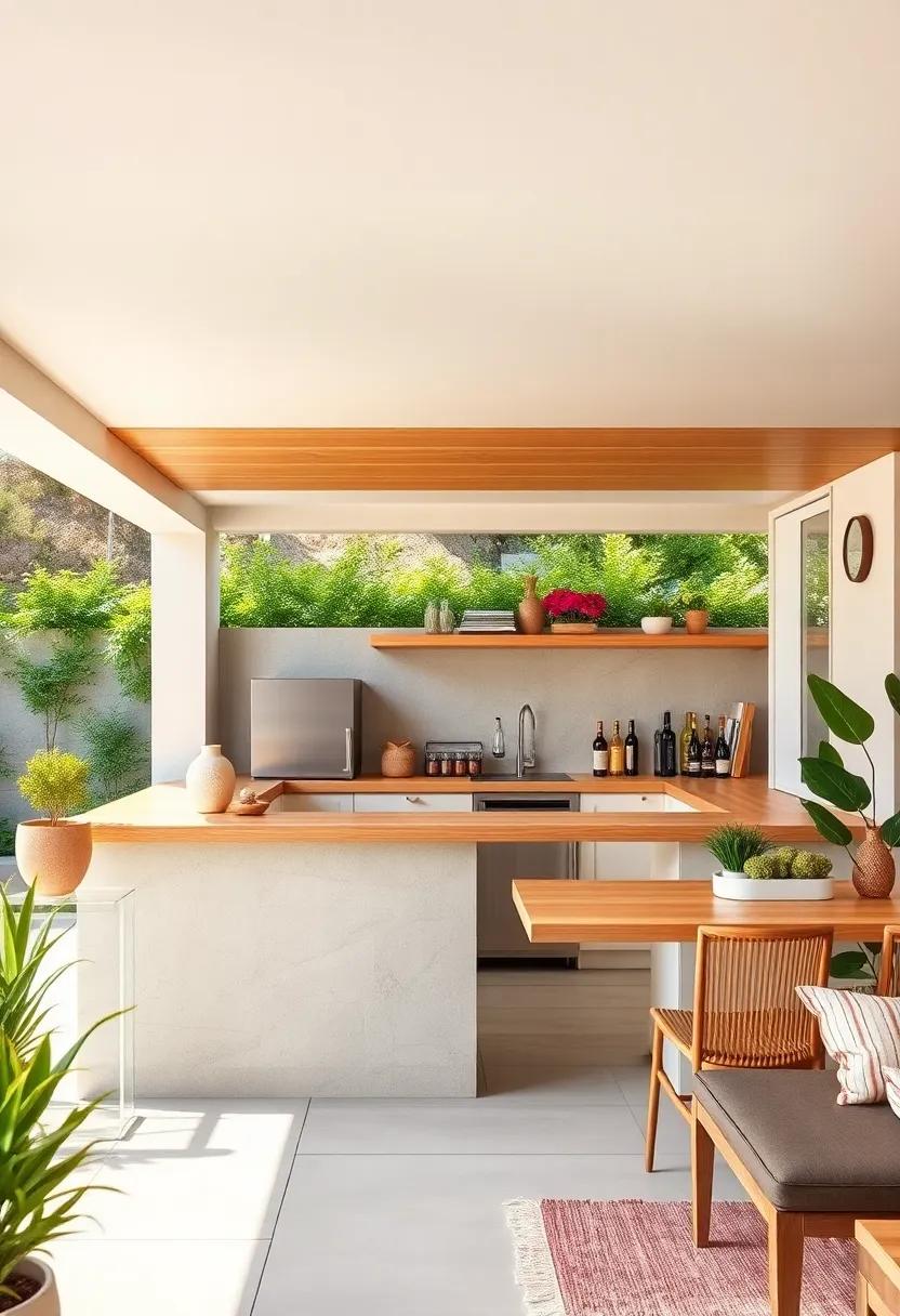 scandinavian minimalist​ bar utilizing light wood ⁤countertops and clean lines for a fresh, airy feel