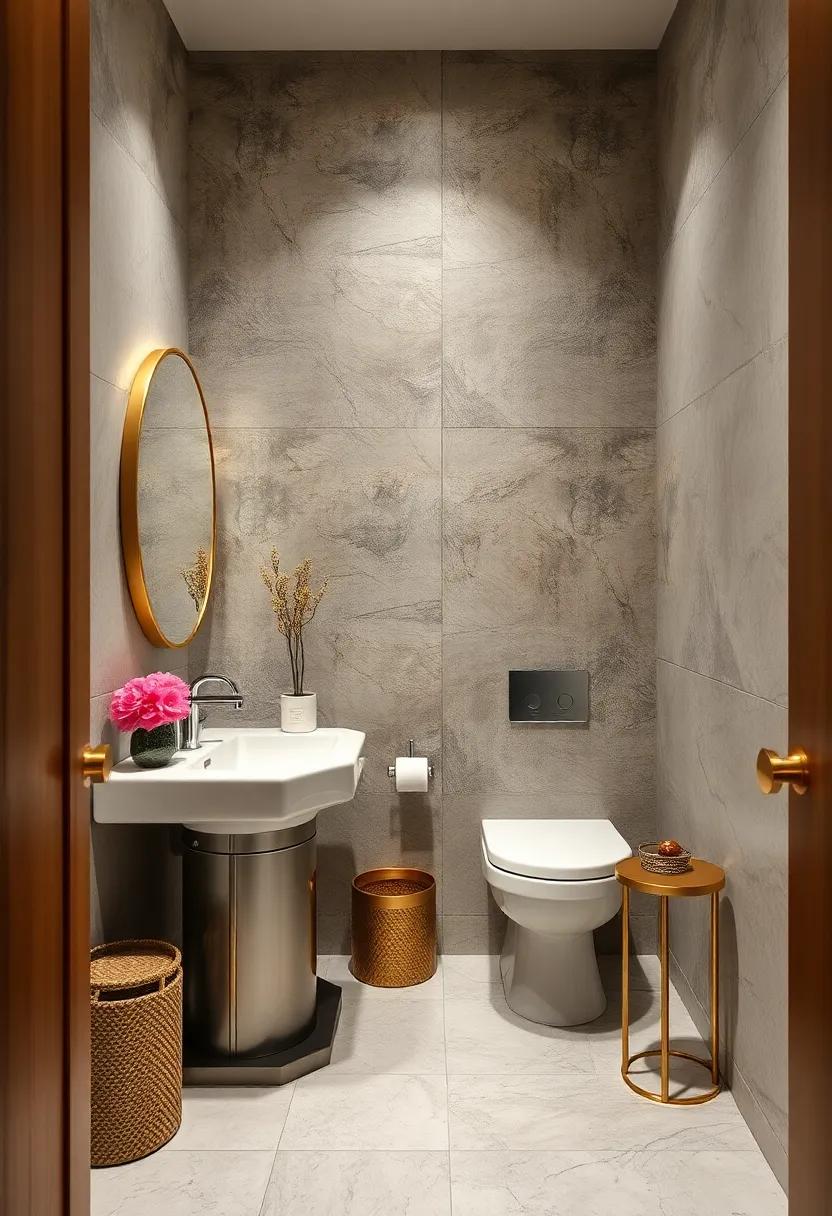 Incorporate metallic accents like brass or matte black for a touch of sophistication