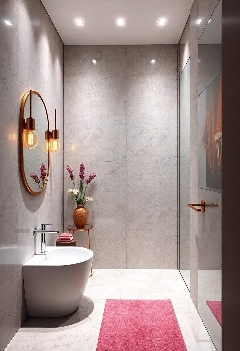 Use large mirror panels to reflect light and make the room appear bigger